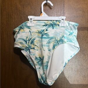 Old Navy Tropical Print High-Waisted Bikini